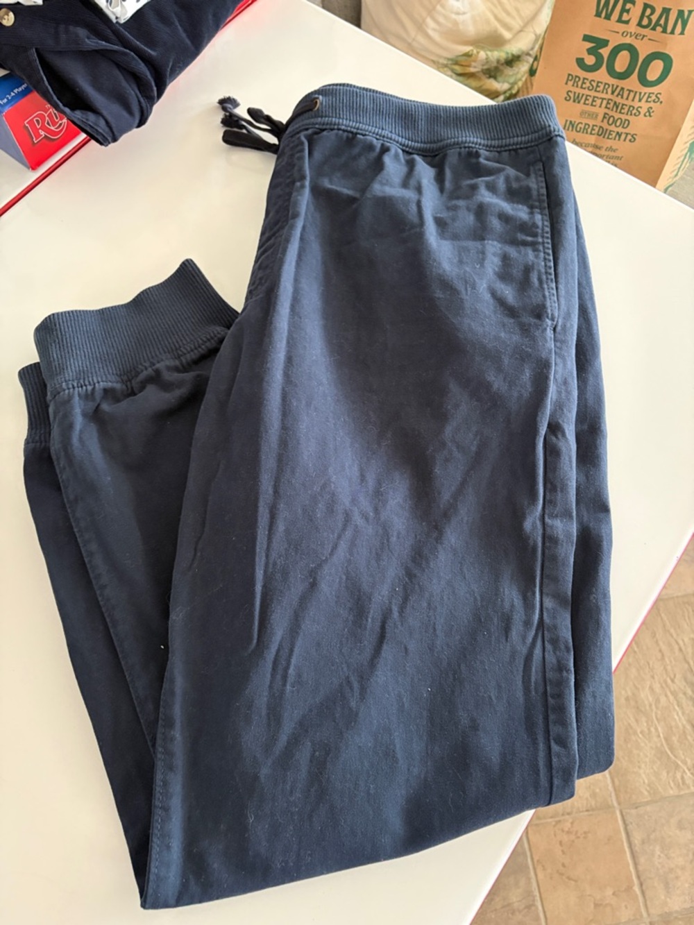 American Eagle Outfitters Navy Drawstring Joggers